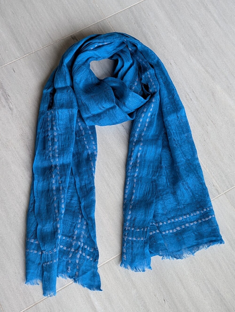 EILEEN FISHER airy scarf linen merino wool cashmere